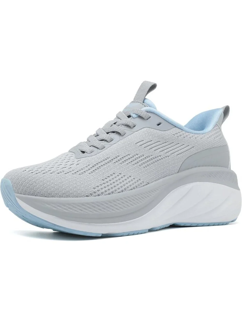 Women's Grey/Blue Cushioning Breathable Non-Slip Comfortable Fashion Sneaker